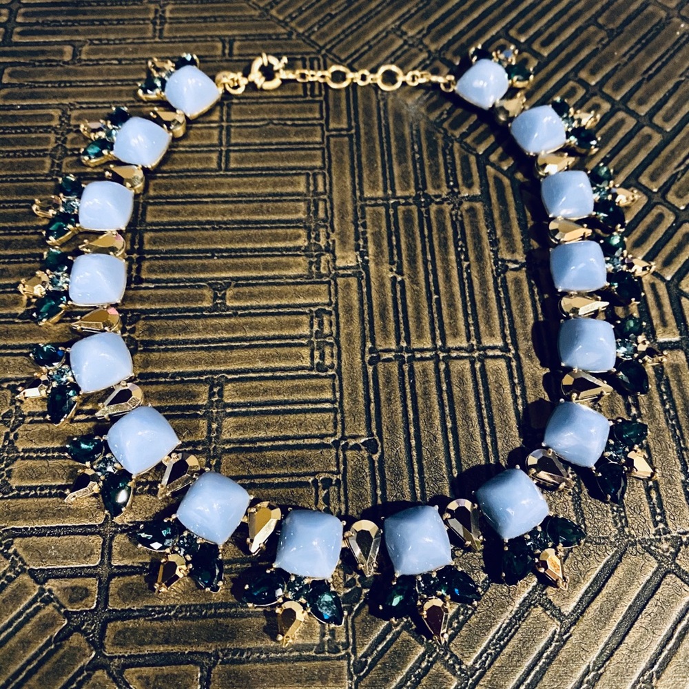 J. Crew Mixed Crystal Collar Necklace